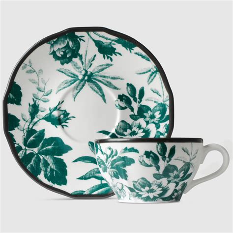 gucci saucers|gucci green herbarium cups.